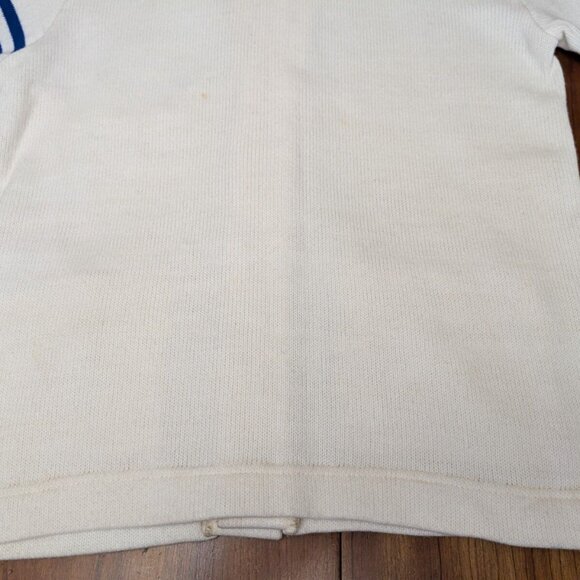 Vintage Dehen Wool Letterman Sweater Cardigan Blue T Basketball Drama Spirit 40 - Picture 15 of 16